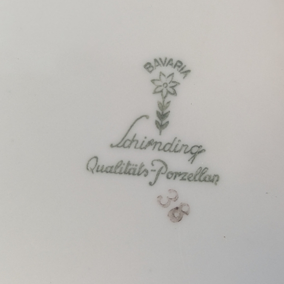 MCM Schirnding Bavaria German Porcelain Tureen - Atomic Gold Geometric - Picture 6 of 9